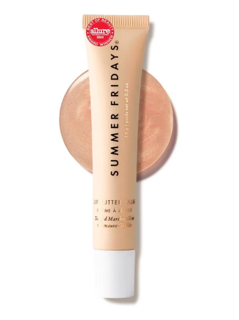 Summer Fridays Lip Butter Balm Shimmer TOASTED MARSHMALLOW NEW IN BOX